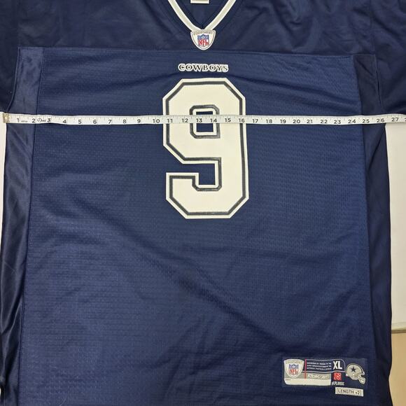Tony Romo #9 Dallas Cowboys NFL Equipment Reebok Football Blue Jersey Mens XL - Picture 4 of 5